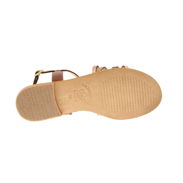Les Tropeziennes sandalen cognac 5