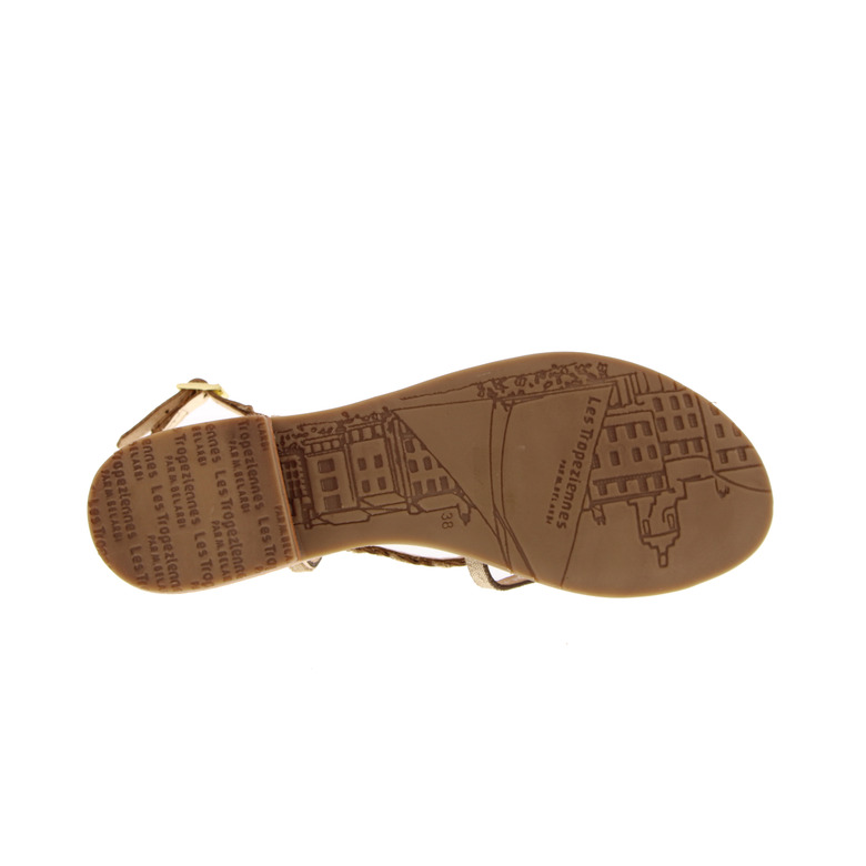 Les Tropeziennes sandalen goud 5