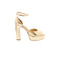 Lola Cruz sandalen goud 1