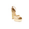 Lola Cruz sandalen goud 2