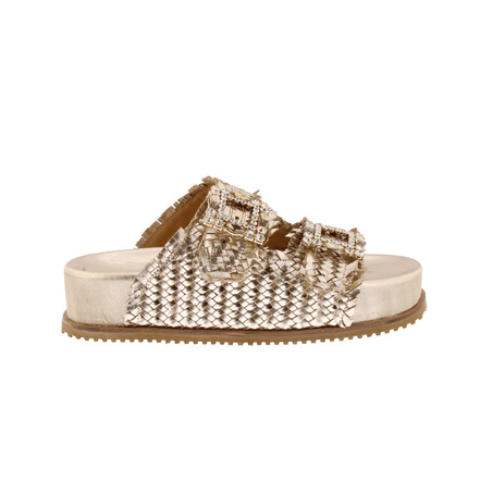 Sweet Lemon slippers goud