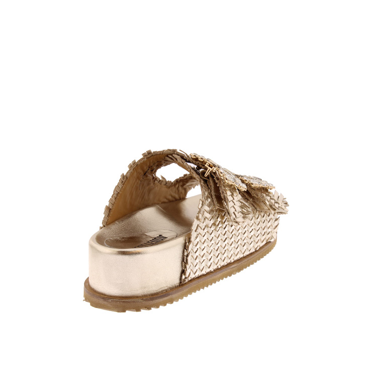 Sweet Lemon thong slippers gold 4