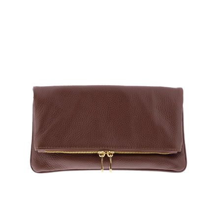 Andrea Cardone clutch brown