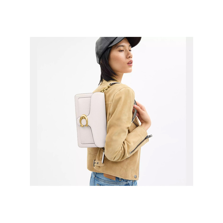 Coach sac porté épaule ecru 5
