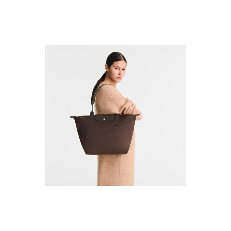 Longchamp sac porté épaule brun 4