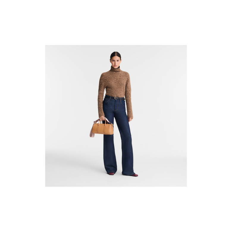 Longchamp handbag camel 5