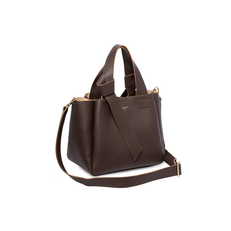 Crinkles Sibel handtas bruin 2
