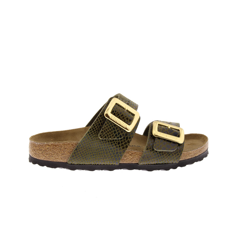 Birkenstock thong slippers brown