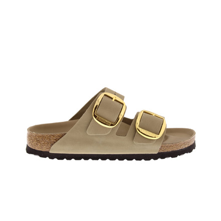 Birkenstock thong slippers taupe