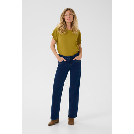 Cream jeans blau