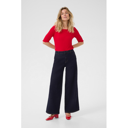 Cream jeans blau
