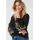 Cream bluse schwarz 2