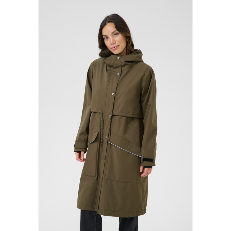Cream manteau vert 2