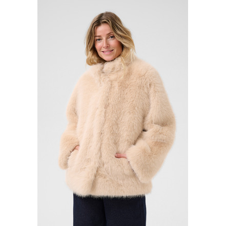 Cream manteau ecru