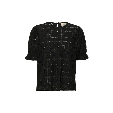 Cream bluse schwarz