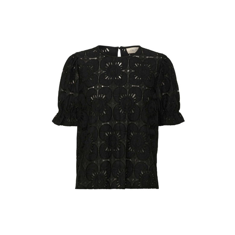 Cream blouse black