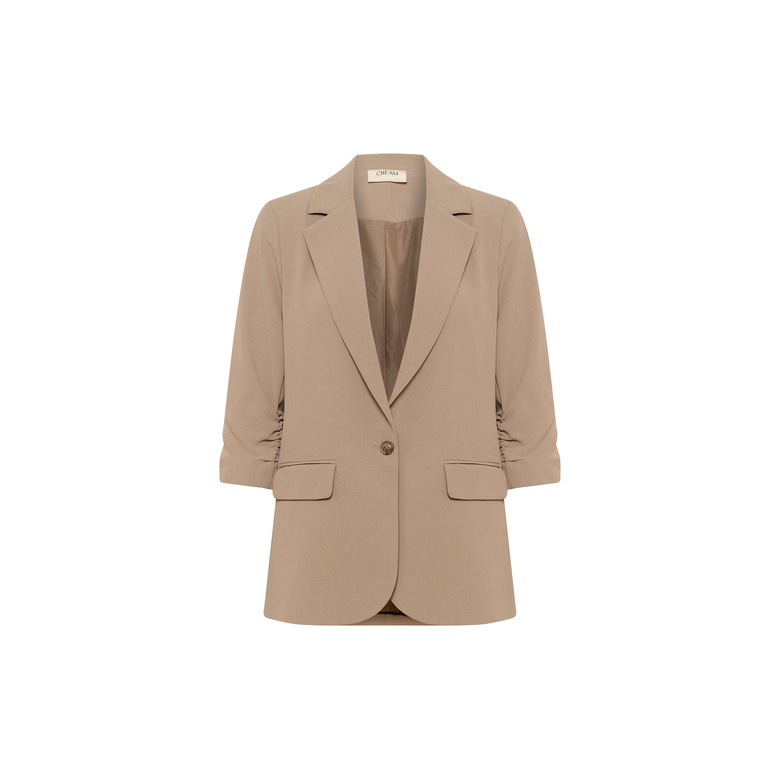 Cream blazer camel