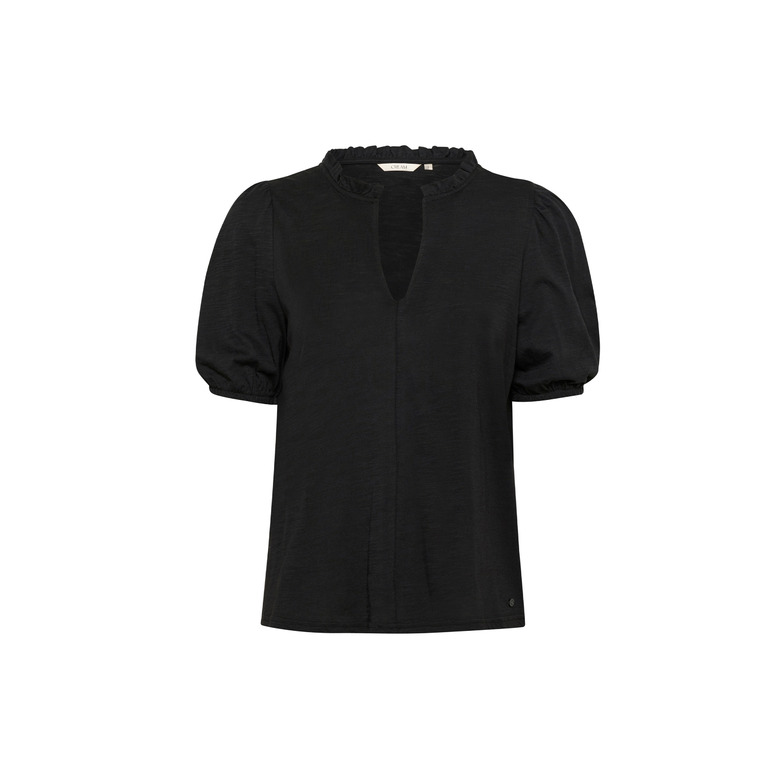 Cream blouse black