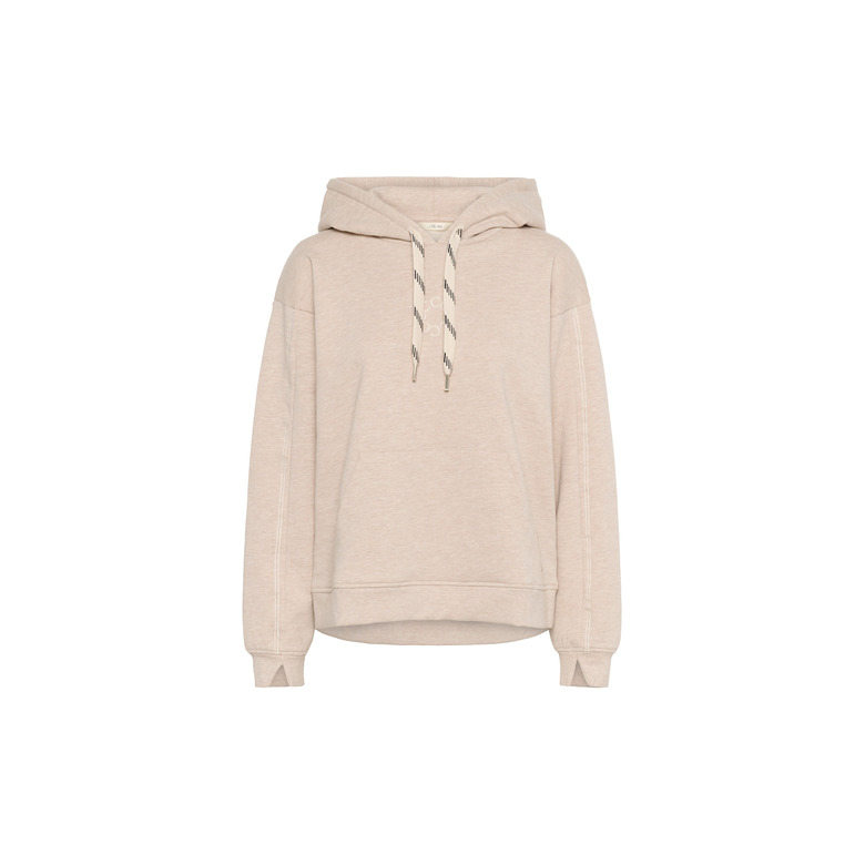 Cream hoodie lightbrown 1