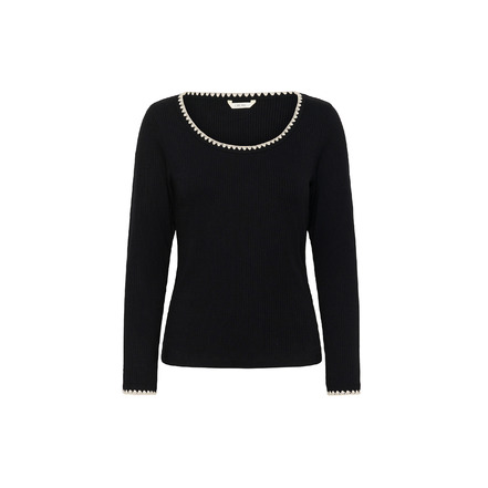 Cream t-shirt schwarz
