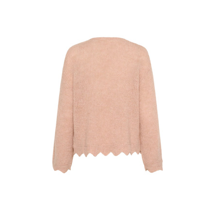 Cream cardigan roze