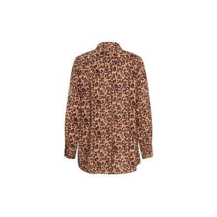 Cream blouse camel