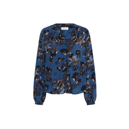 Cream blouse blauw