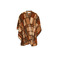 Cream poncho brown 1