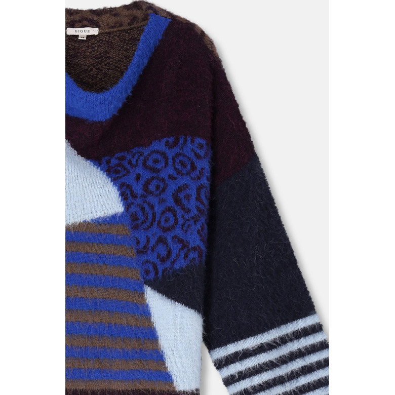 Gigue pull bleu 2