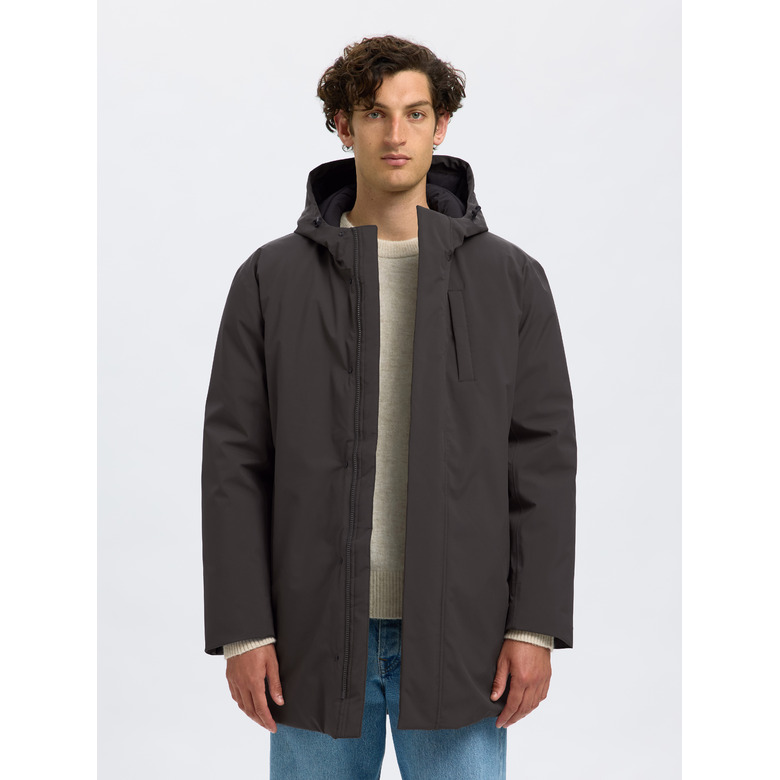Selected Homme manteau brun 2