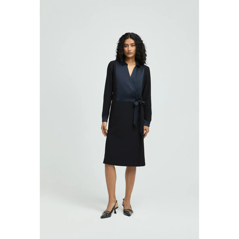 Xandres dress blue 2