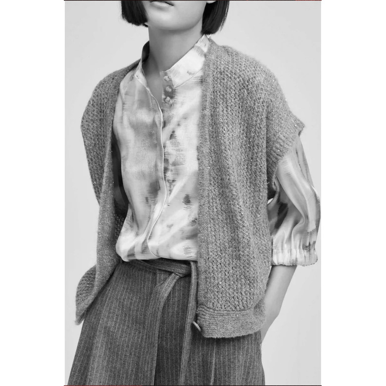 Xandres cardigan lightbrown 2