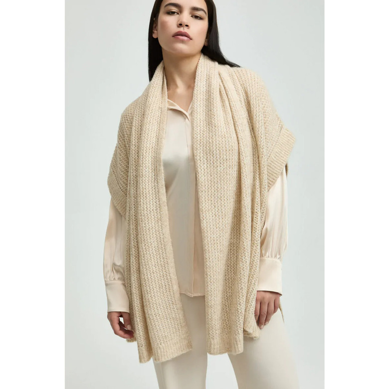 Xandres echarpe beige 2