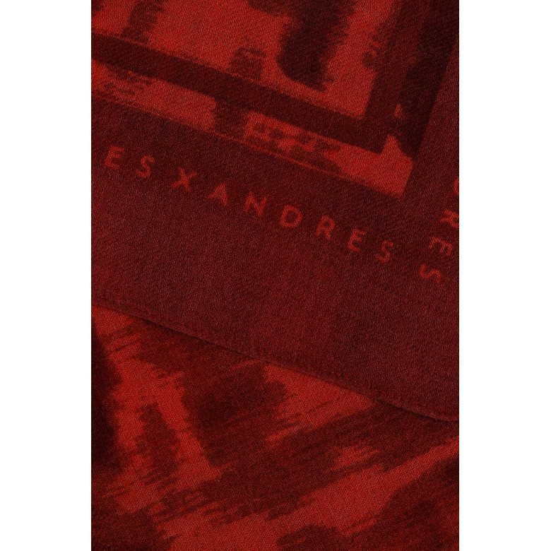 Xandres echarpe rouge 2