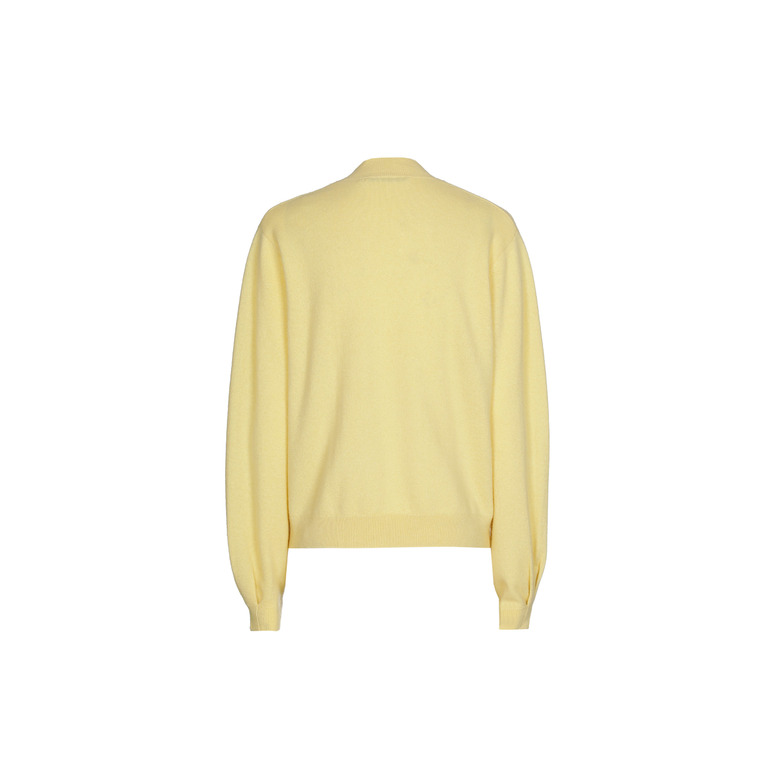 Xandres Cashmere cardigan jaune 2