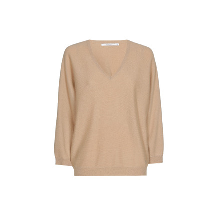 Xandres Cashmere sweater lightbrown