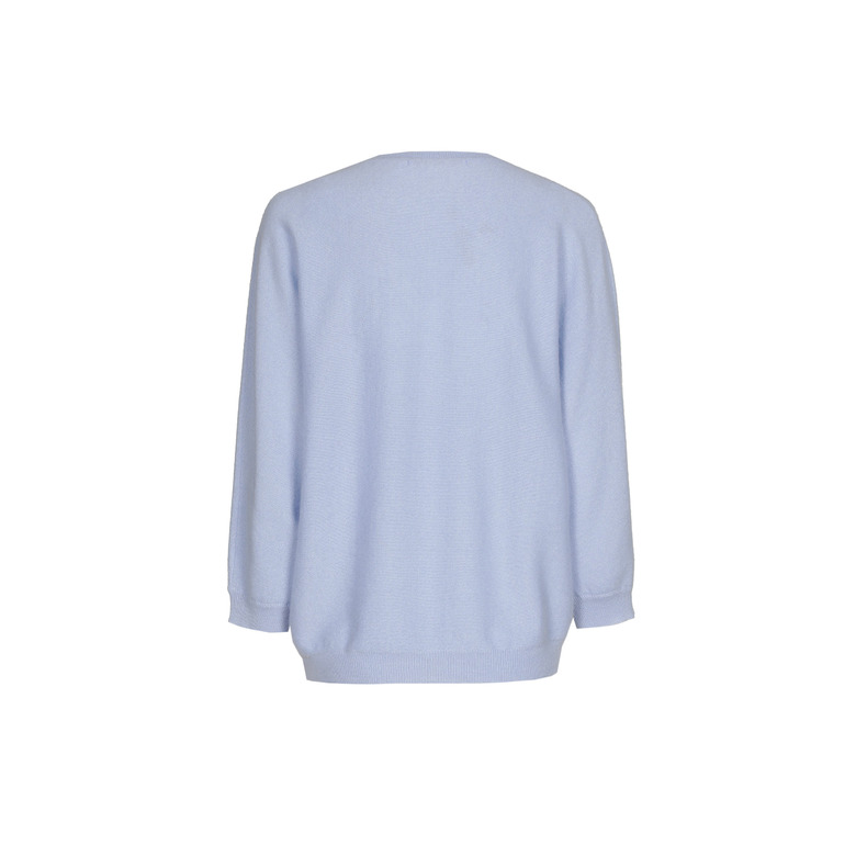 Xandres Cashmere pull bleu 2