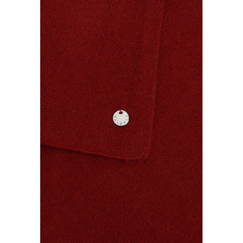 Xandres Cashmere echarpe bordeaux 2