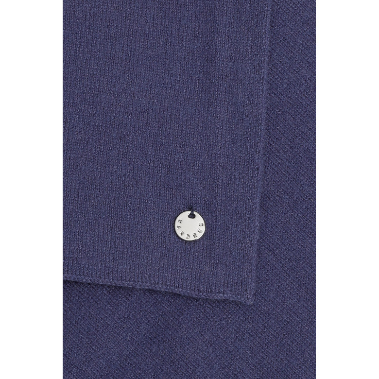 Xandres Cashmere scarf blue 2