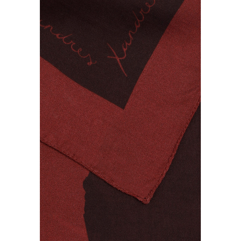Xandres echarpe bordeaux 2