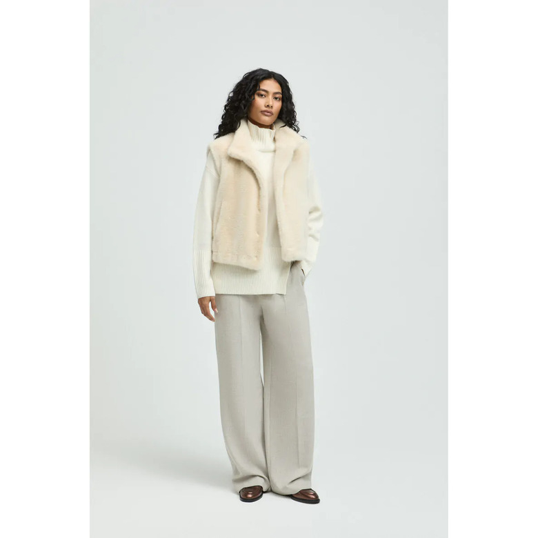 Xandres vest ecru 2