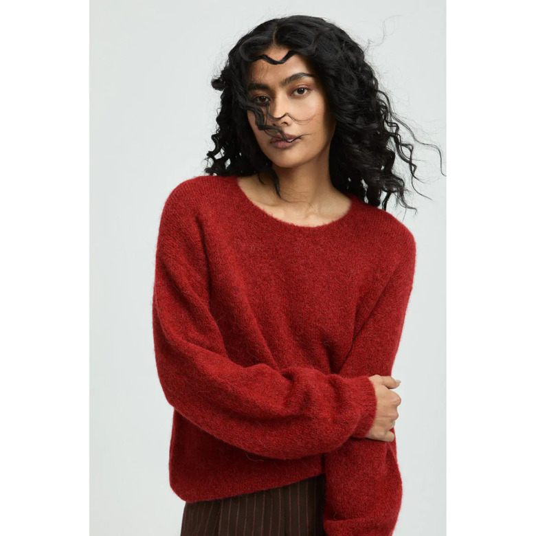 Xandres pull bordeaux 2