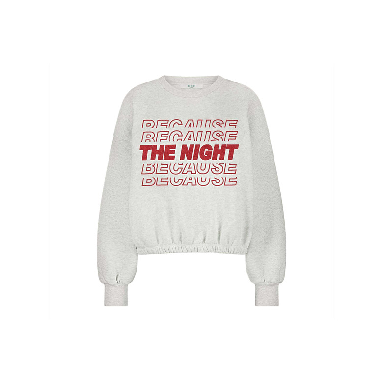By-bar sweater grau