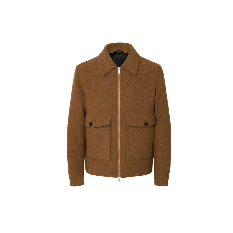 Selected Homme weste cognac 1
