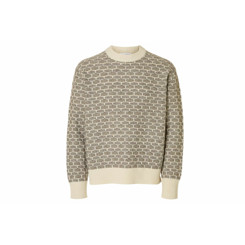 Selected Homme pullover ecru 1