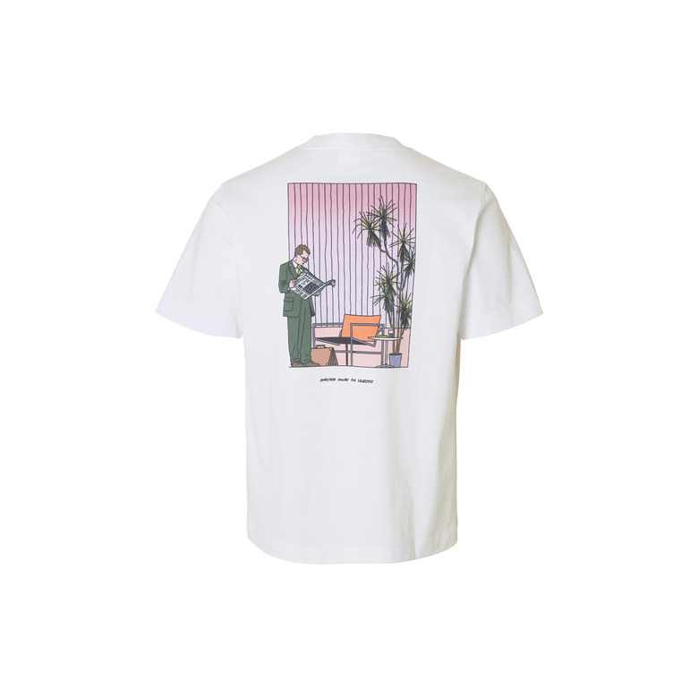 Selected Homme t-shirt wit 2