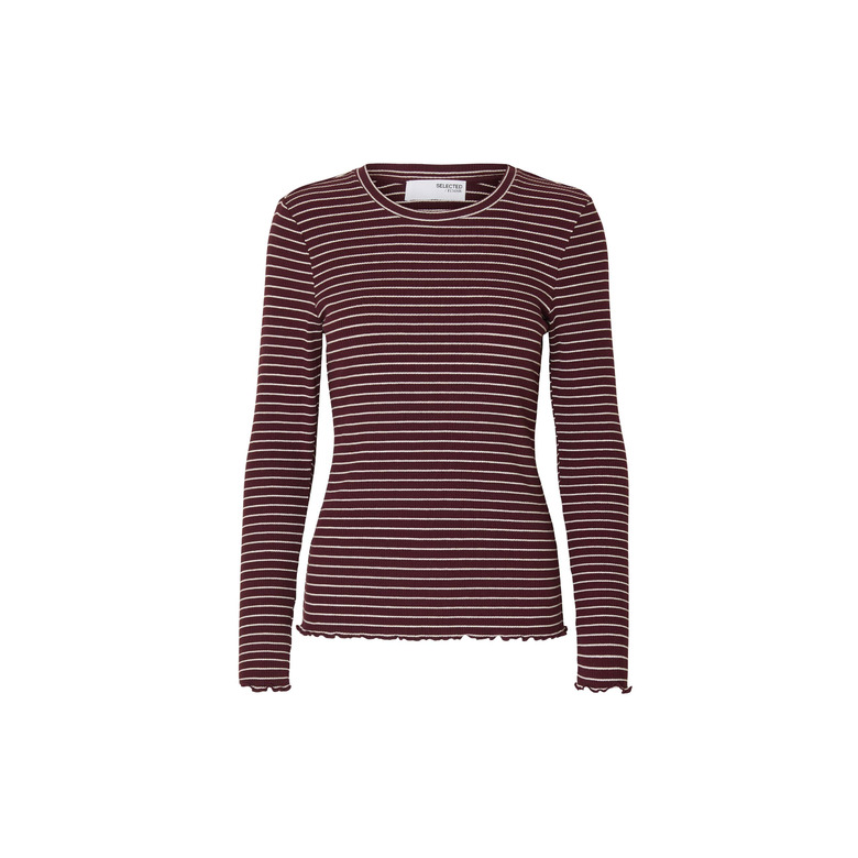Selected Femme t-shirt bordeaux