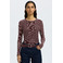 Selected Femme t-shirt bordeaux 2