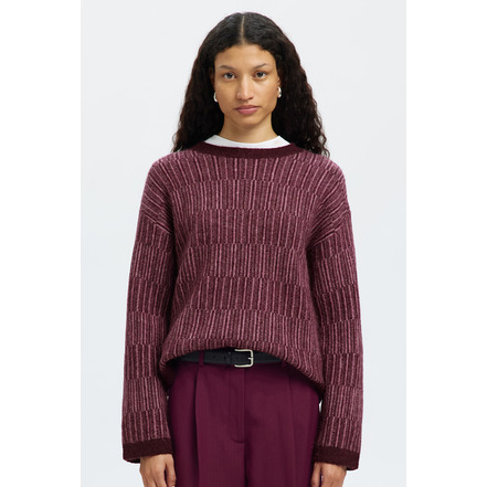 Selected Femme pull bordeaux