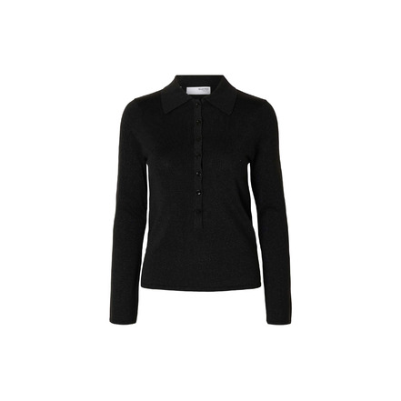 Selected Femme polo schwarz